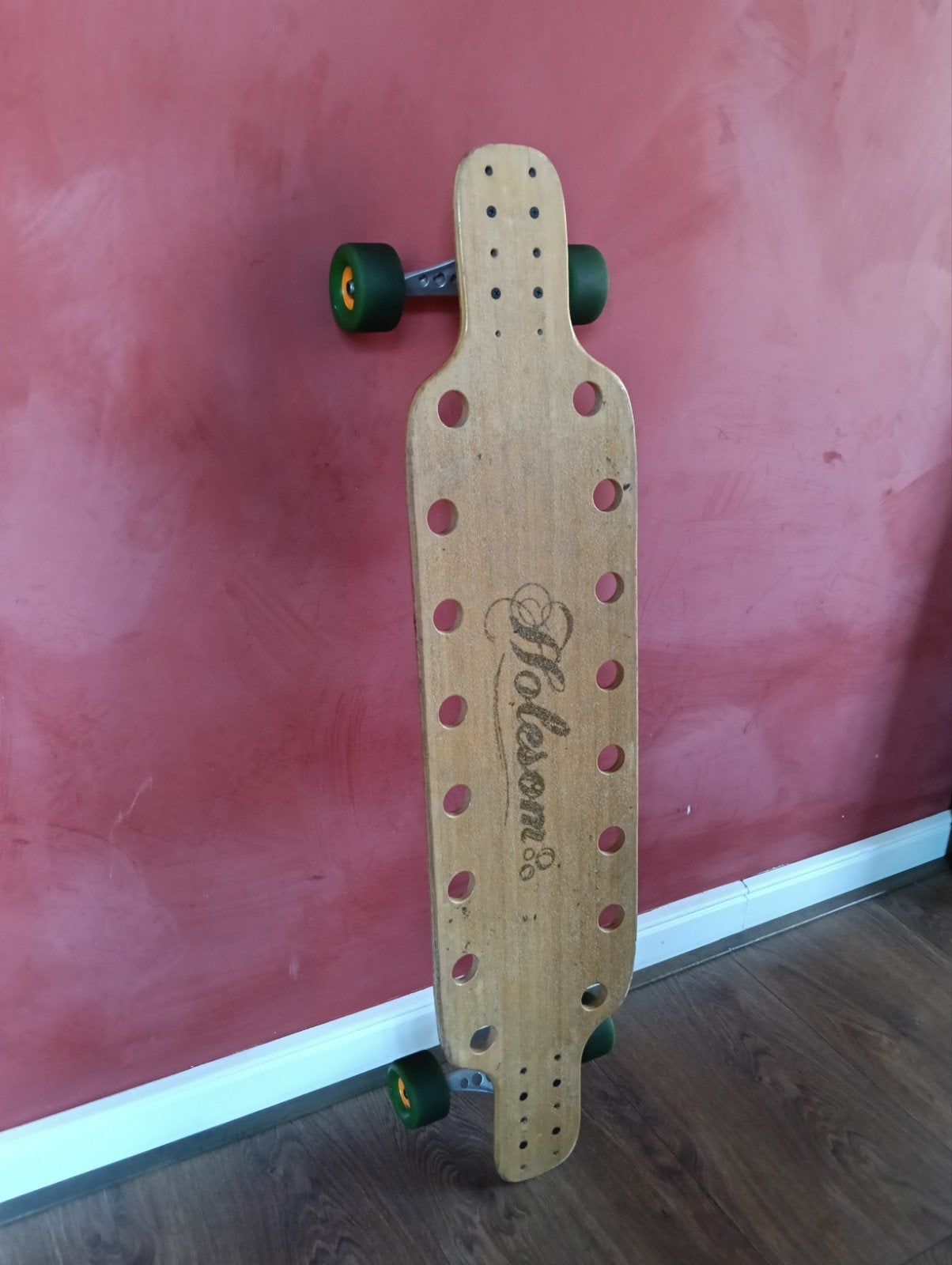 Holesom SS longboard skateboard complete - Uniek en zeldzaam, Ophalen, Gebruikt, Skateboard, Longboard
