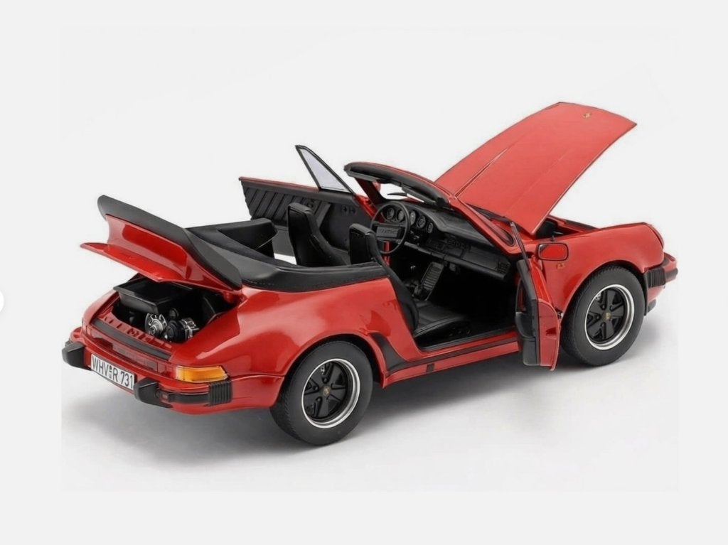 Porsche 911 Turbo Cabriolet 1987 Rood 1/18 NOREV ref: 187664, Verzenden, Nieuw, Auto, Norev