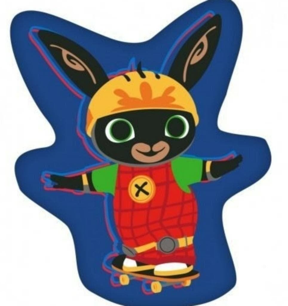 Bing Konijn Knuffel Kussen - Blauw Sierkussen, Overige karakters, Blauw, Ophalen of Verzenden, Wasbaar