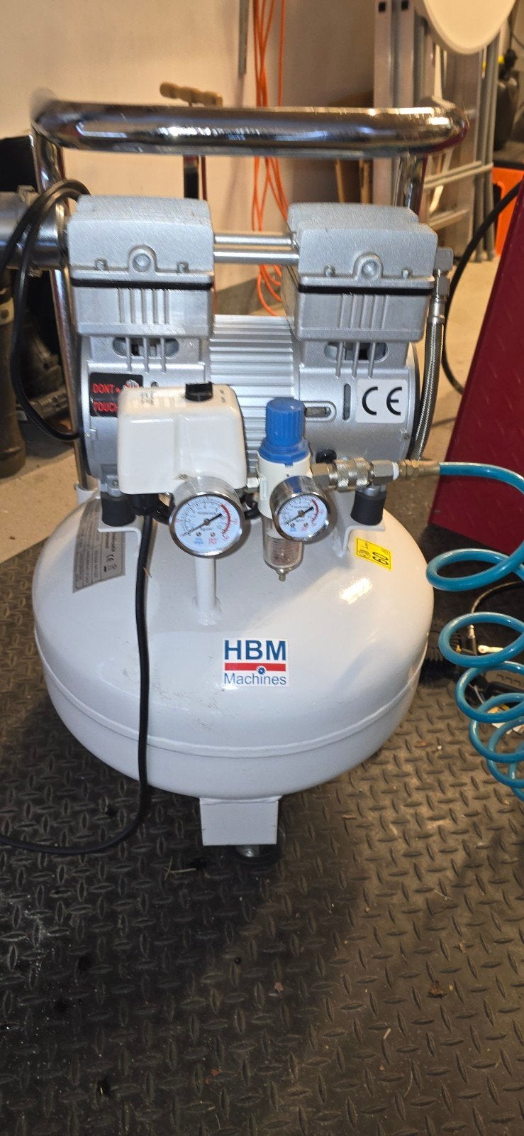 Low noise compressor, 25 l, 8 bar, 1.0 pk, Ophalen of Verzenden