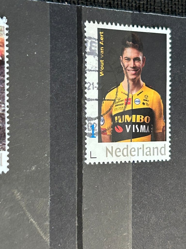 Persoonlijke zegel. Sport. Wielrennen. Wout van Aert, Ophalen of Verzenden, Na 1940, Gestempeld