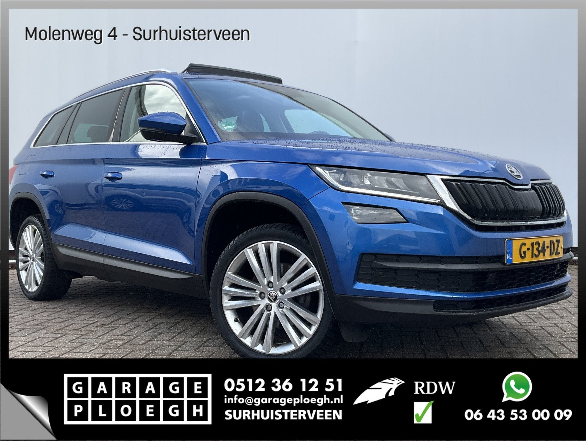 Skoda Kodiaq 1.5 TSI Edition Automaat Pano Trekhaak Canton-S, Auto's, Euro 6, 4 cilinders, 150 pk, Blauw