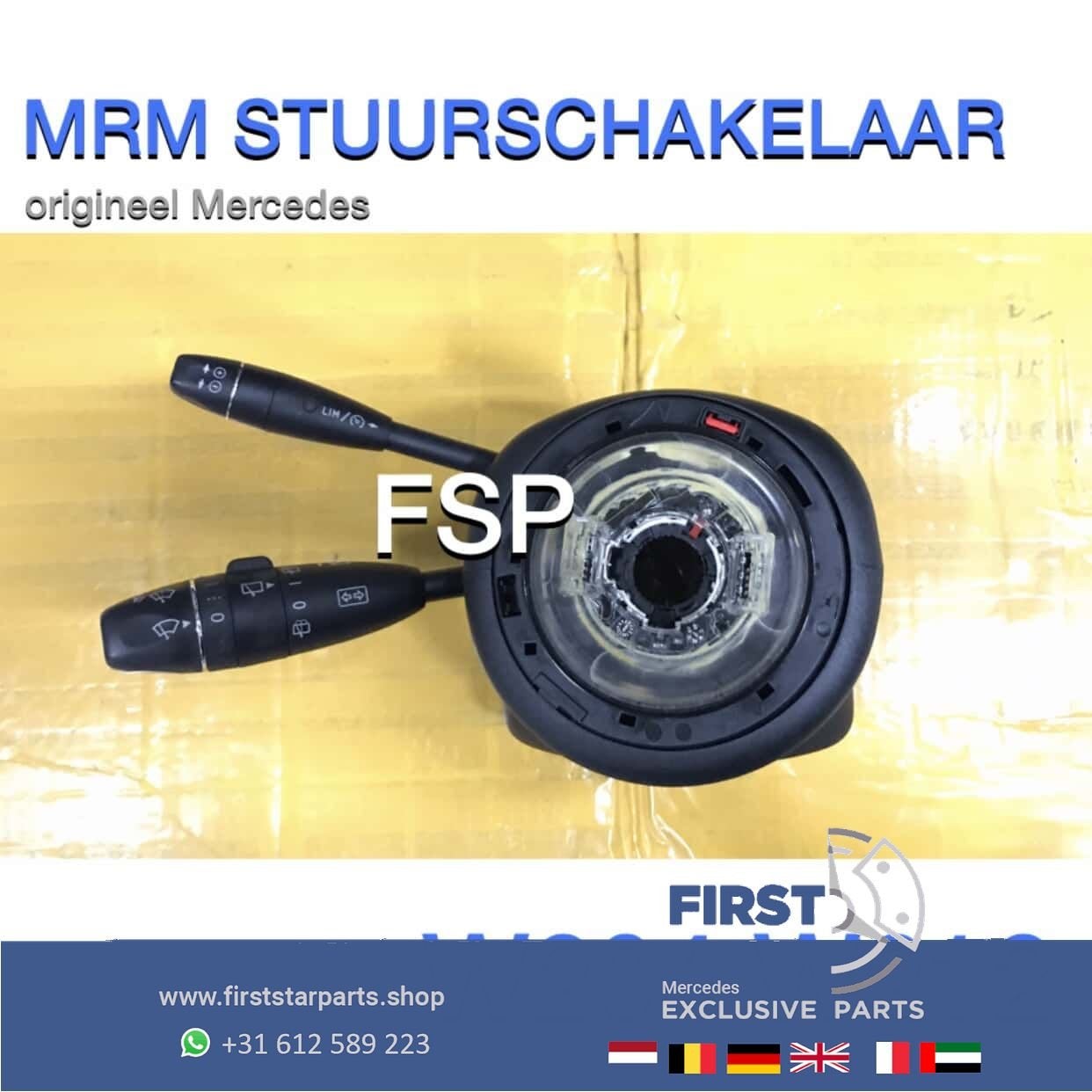 W204 W212 stuur kolom MRM stuurschakelaar Mercedes C E GLK K, Gebruikt, -, -, Ophalen of Verzenden