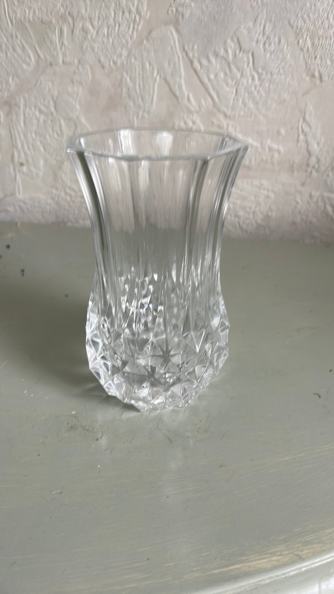 Kristal vaasje, Huis en Inrichting, Woonaccessoires | Vazen, Overige kleuren, Ophalen of Verzenden, Minder dan 50 cm, Glas