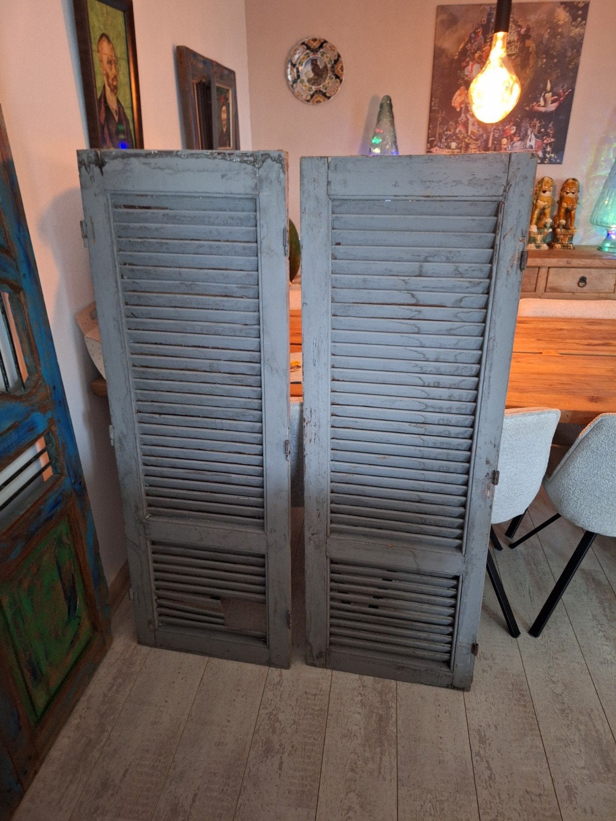 2 Louvre luiken tekoop, Huis en Inrichting, Ophalen, Gebruikt