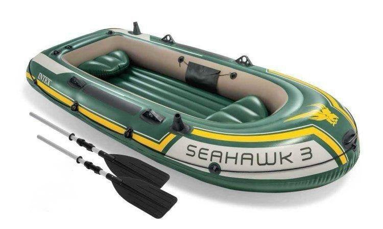 Intex Seahawk 3 opblaasboot boot rubberboot met peddels, Ophalen, Zo goed als nieuw