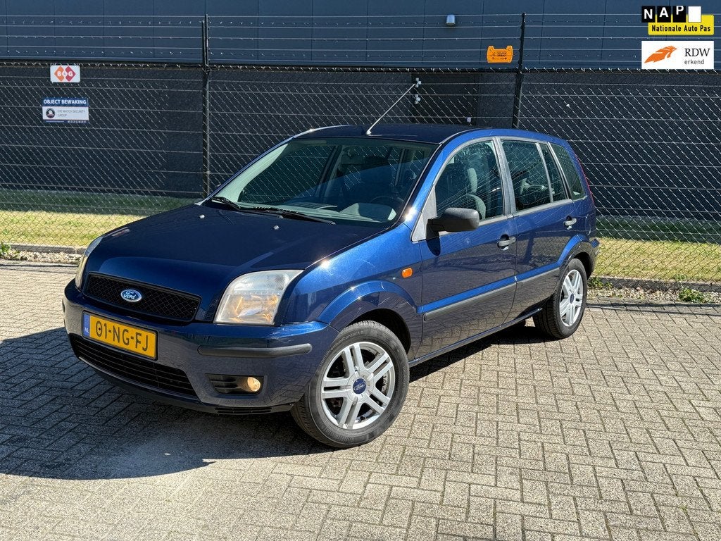 Ford Fusion 1.6-16V |Airco| |Nieuwe APK|, Auto's, Ford, Voorwielaandrijving, 1596 cc, Gebruikt, Blauw