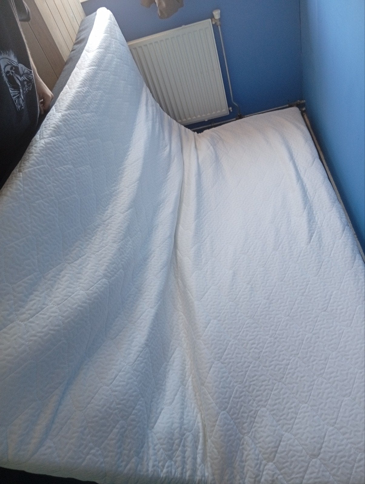 Topper 5 cm, Gebruikt, Tweepersoons, Ophalen of Verzenden, Matras