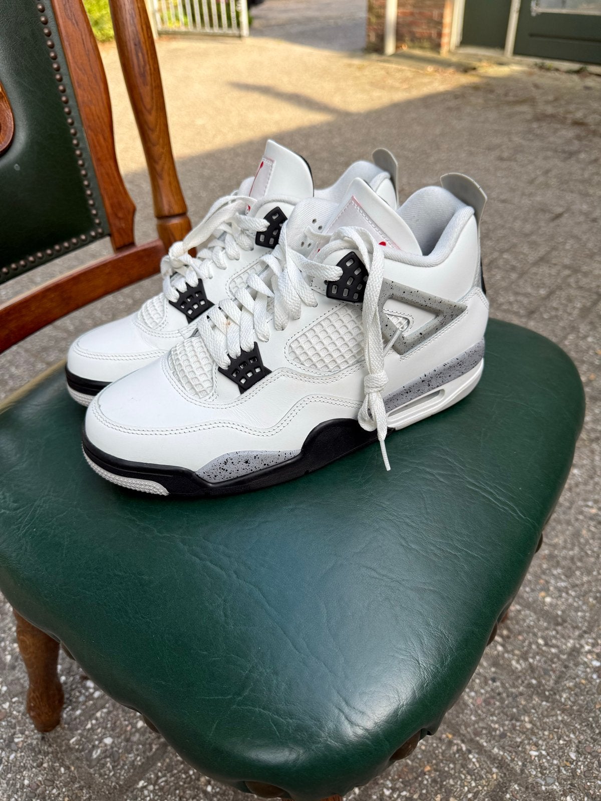 Air Jordan 4 Retro OG 'White Cement' 2025 - Maat 44, Kleding | Heren, Schoenen, Zo goed als nieuw, Sneakers of Gympen, Wit, Ophalen of Verzenden