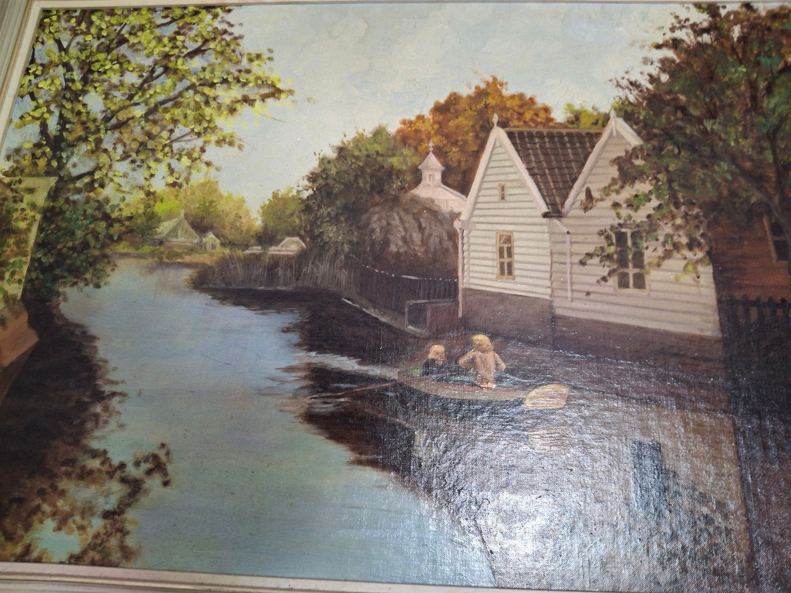 Schilderij Broek in Waterland, Ophalen of Verzenden