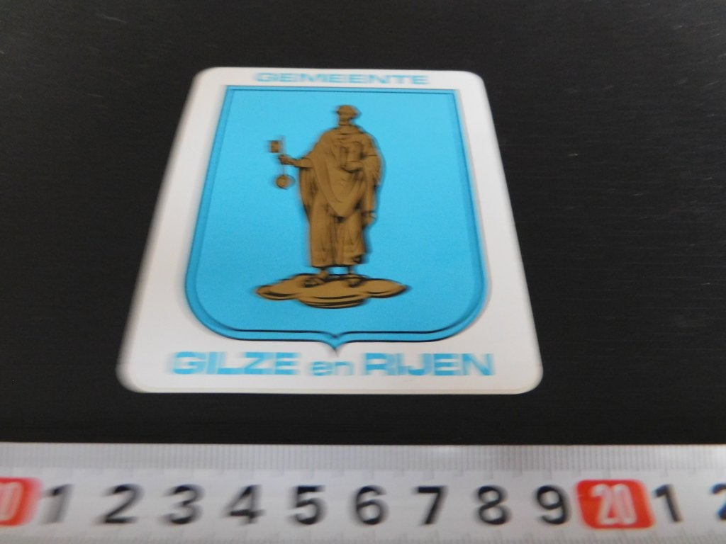 sticker Gemeente DILZE en RIJEN gemeente wapen *, Verzamelen, Stickers, Ophalen, Zo goed als nieuw