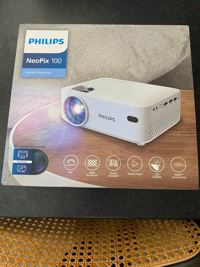 Philips NeoPix 100 Beamer - Compacte Home Projector, Philips, Verzenden, LED, Nieuw