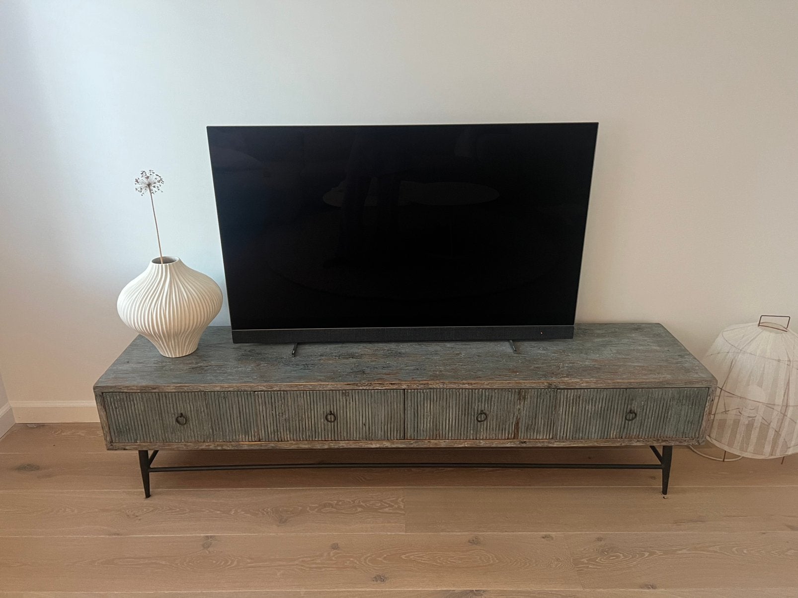 TV Dressoir Rill - 4 Lades - L200 x B45 x H45 cm, Ophalen, Zo goed als nieuw, 25 tot 50 cm, Minder dan 100 cm