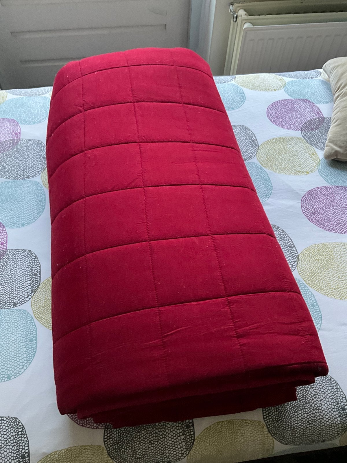 IKEA sprei - Bordeaux rood Tweezijdig  - als nieuw, Gebruikt, Overige maten, Overige typen, Ophalen of Verzenden