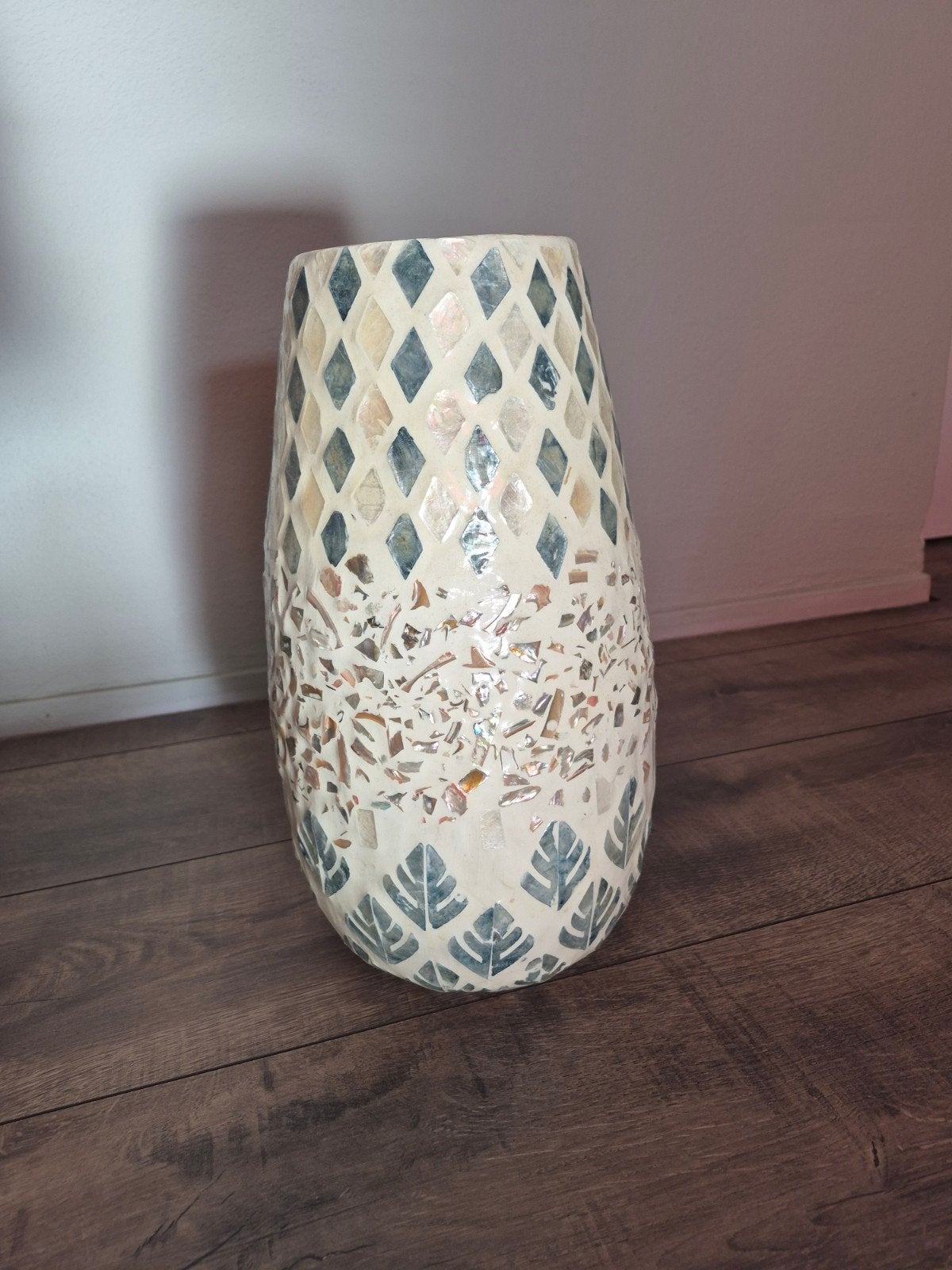 IN.HOUSE Capiz Multi Vaas - 35cm hoog, Ophalen, Overige materialen, Zo goed als nieuw, Meerkleurig