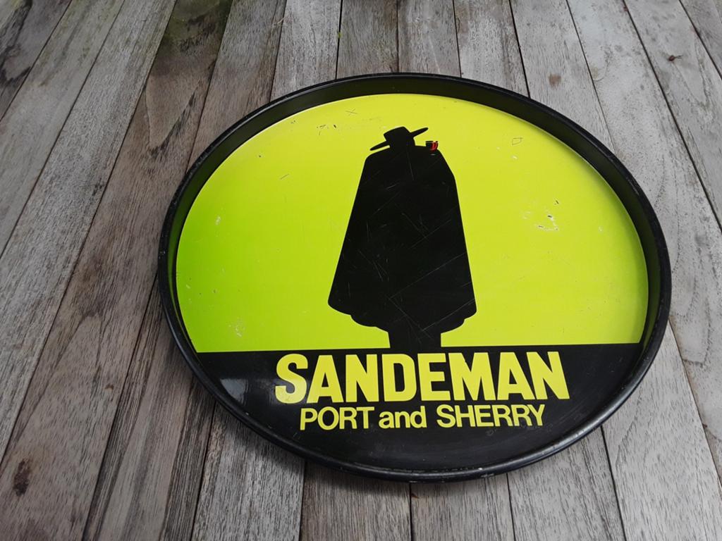 Zeldzaam vintage Sandeman port and sherry dienblad jaren 60, Ophalen of Verzenden, Gebruiksvoorwerp