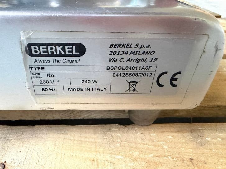 Berkel Snijmachine Horeca, Ophalen, Zo goed als nieuw