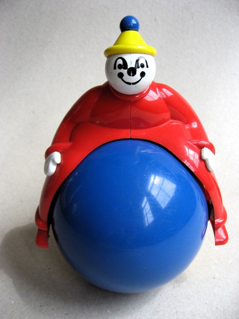 Vintage Ambi toys Magic man, rollende clown, jaren 70, Antiek en Kunst, Ophalen of Verzenden