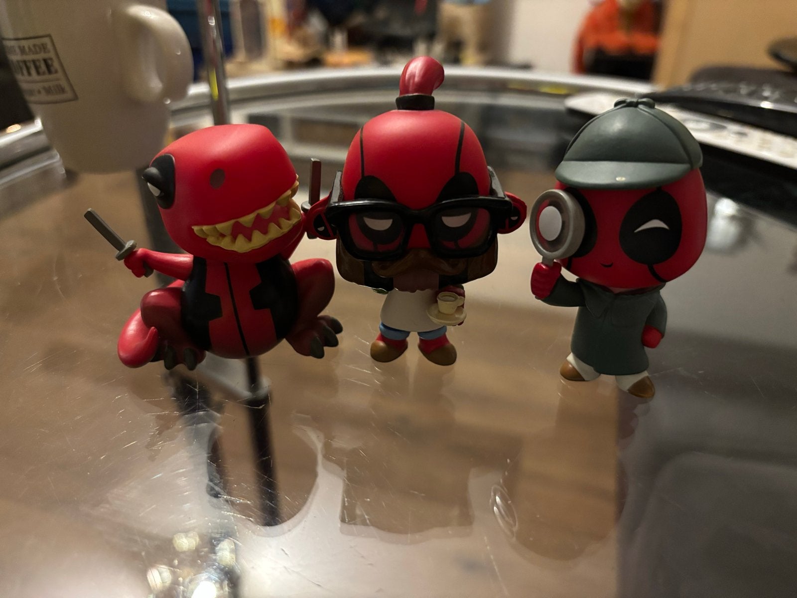 Deadpool Funko Pop Figuren Set - T-Rex, Chef, Detective, Ophalen of Verzenden, Zo goed als nieuw