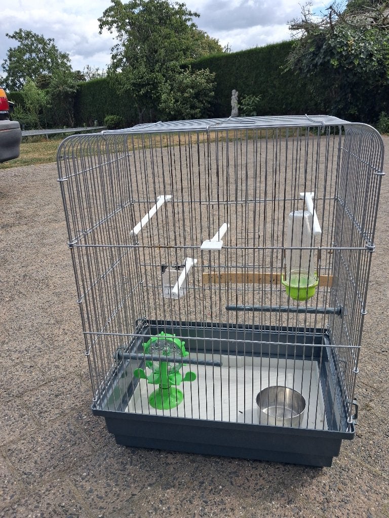 vogelkooi, Ophalen, Gebruikt, Metaal, Vogelkooi