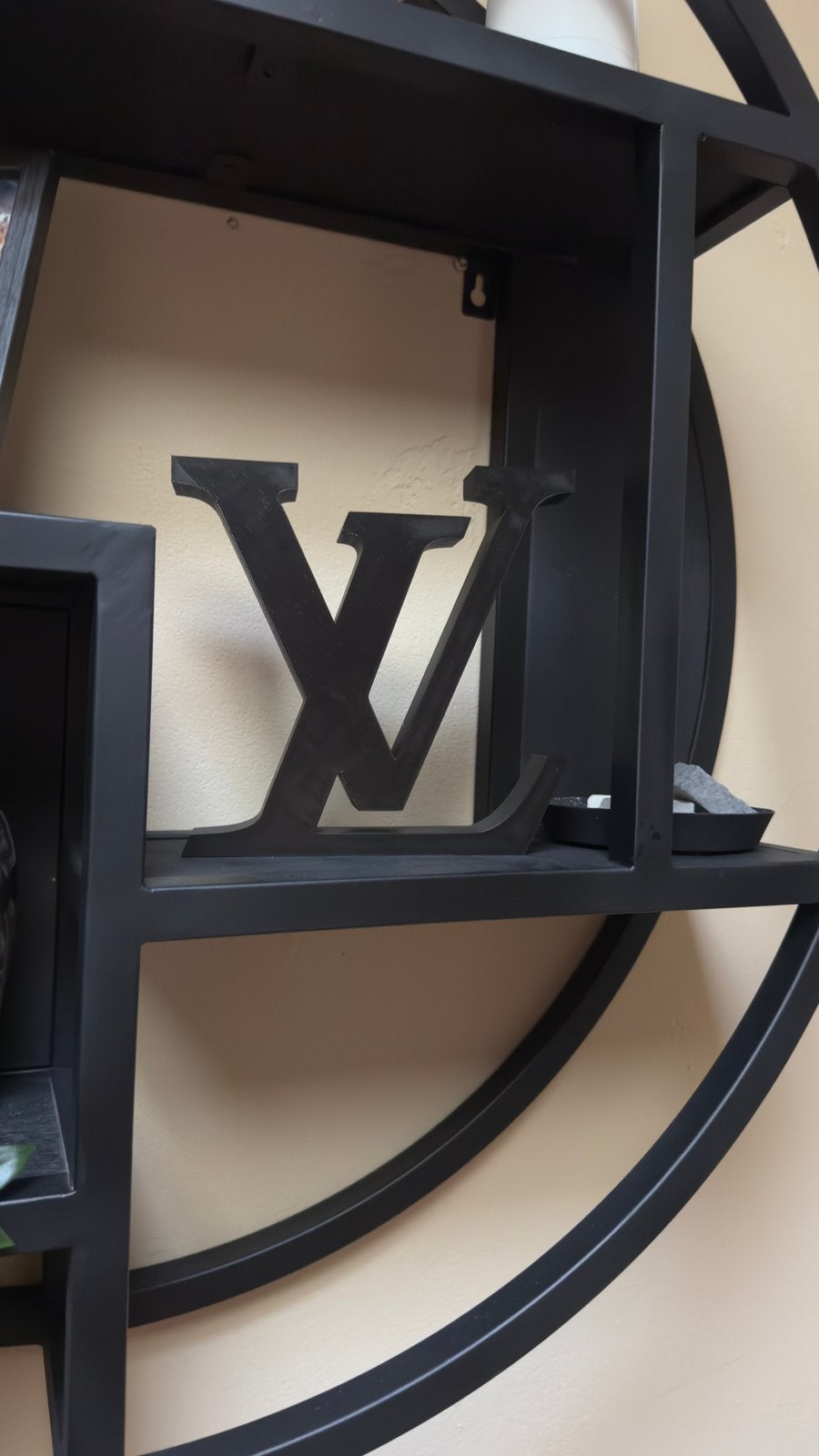 LV louis vuitton logo zwart, Ophalen of Verzenden, Zo goed als nieuw