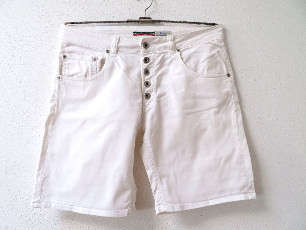 T17 PLEASE short korte broek wit maat L = 38/40, Maat 38/40 (M), Kort, Wit, Please