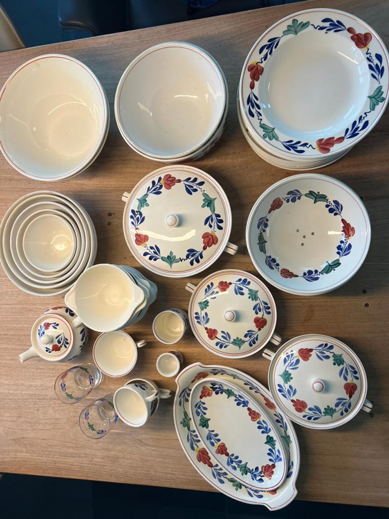 Boerenbond servies., Huis en Inrichting, Keuken | Servies, Ophalen, Porselein, Overige stijlen, Bord(en)
