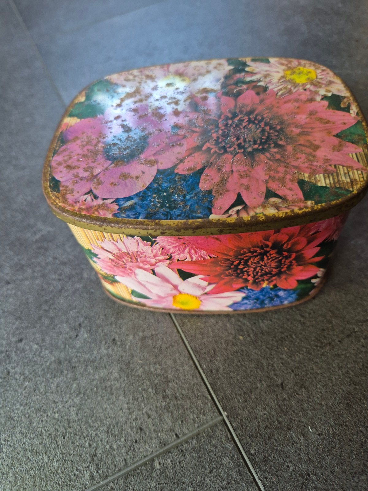 Cote d'or blik met bloemen, Ophalen of Verzenden, Gebruikt, Overige