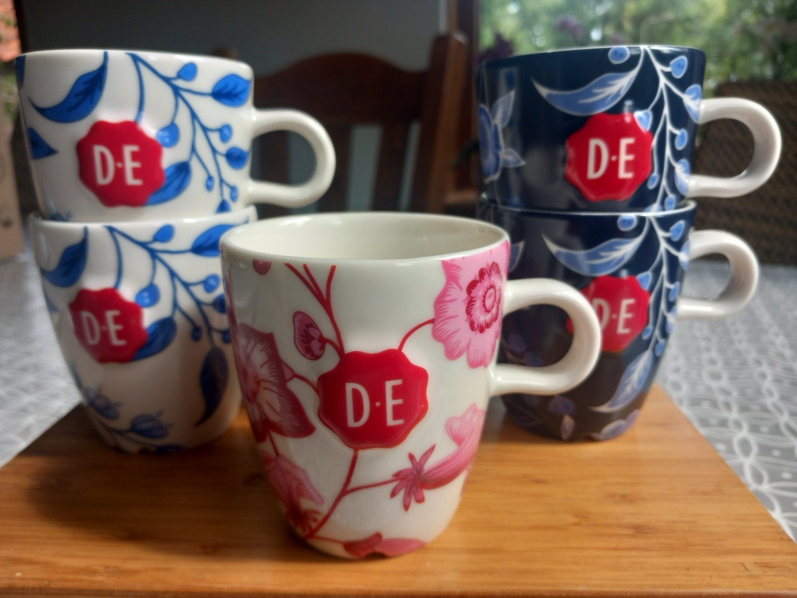 5 Douwe Egberts kopjes, senseokopjes - Hylper Heritage, Overige merken, Nieuw, Ophalen of Verzenden, Overige stijlen