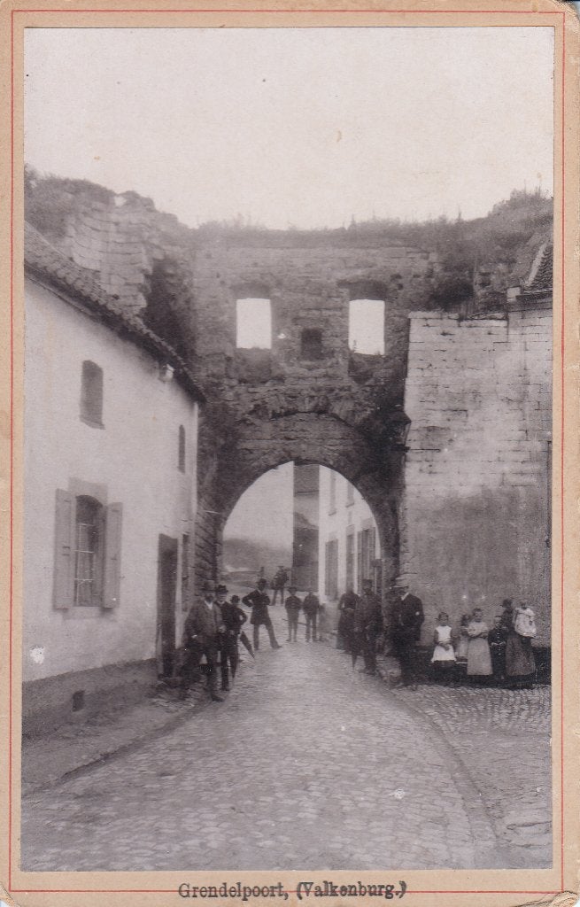kabinetfoto Grendelpoort - Valkenburg                =0024=, Verzamelen, Foto's en Prenten, Gebruikt, Foto, Ophalen of Verzenden