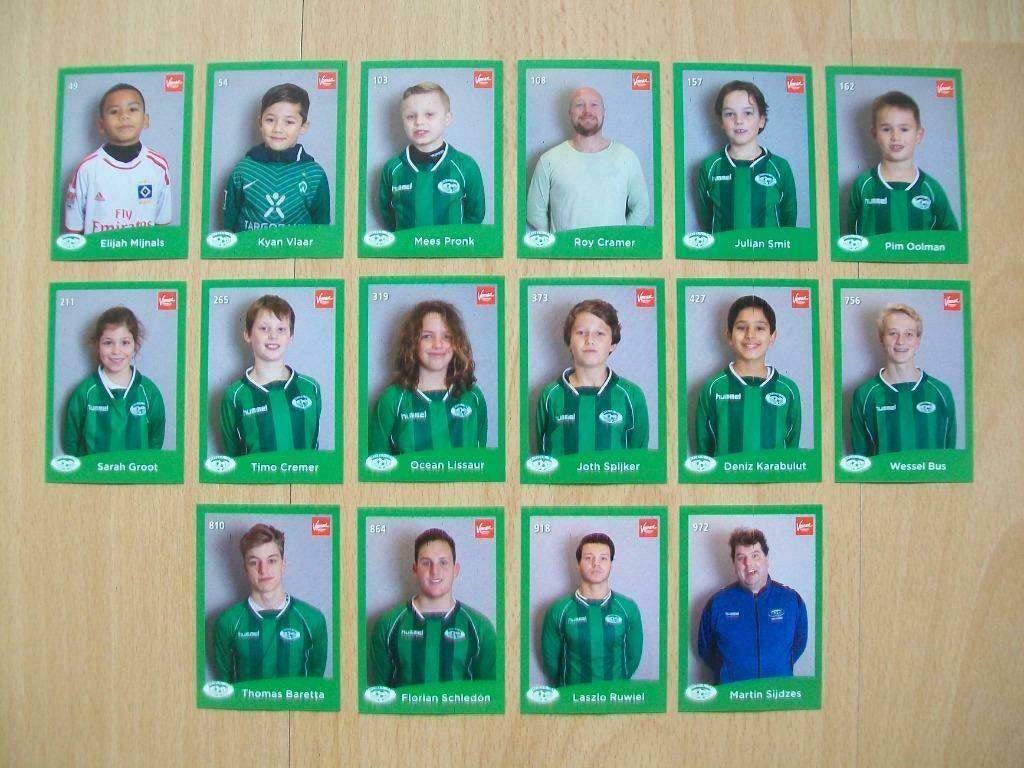 16 Vomar voetbalplaatjes Spaar de lokale helden van RODA '23, Vomar, Ophalen of Verzenden