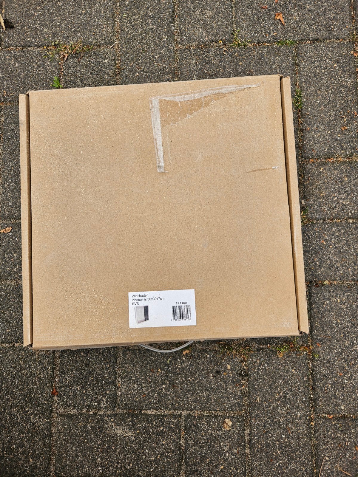 Wiesbaden Inbouwnis 30x30cm RVS, Ophalen of Verzenden, Nieuw, Grijs, Overige typen