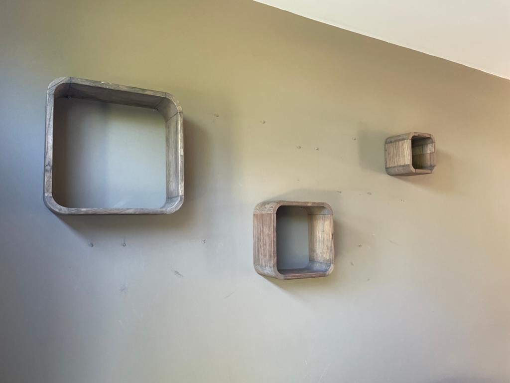 3 Rivièra Maison kubussen - wandplanken, Huis en Inrichting, Ophalen, Gebruikt
