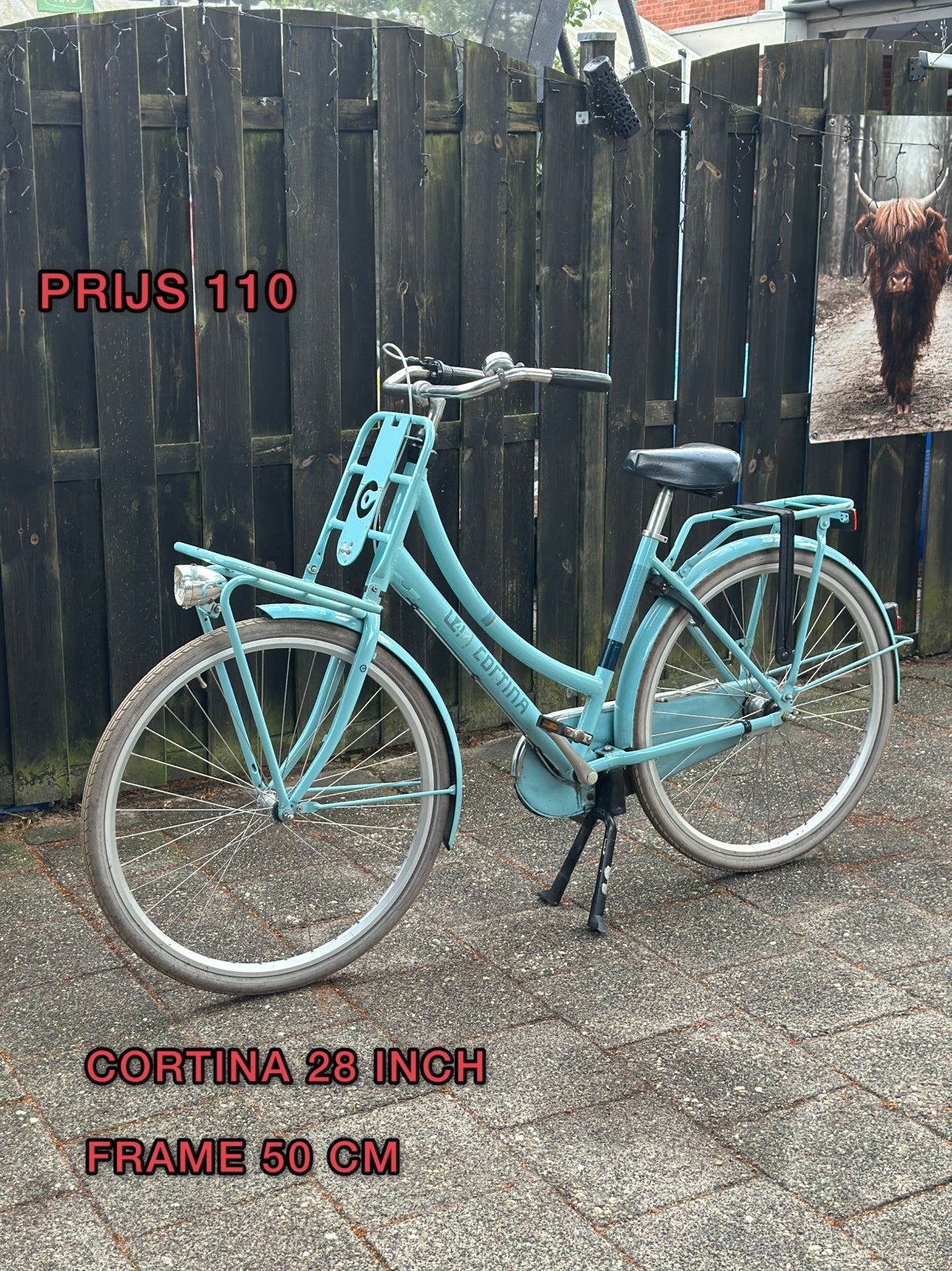 Damesfiets cortina, Fietsen en Brommers, Ophalen, Gebruikt