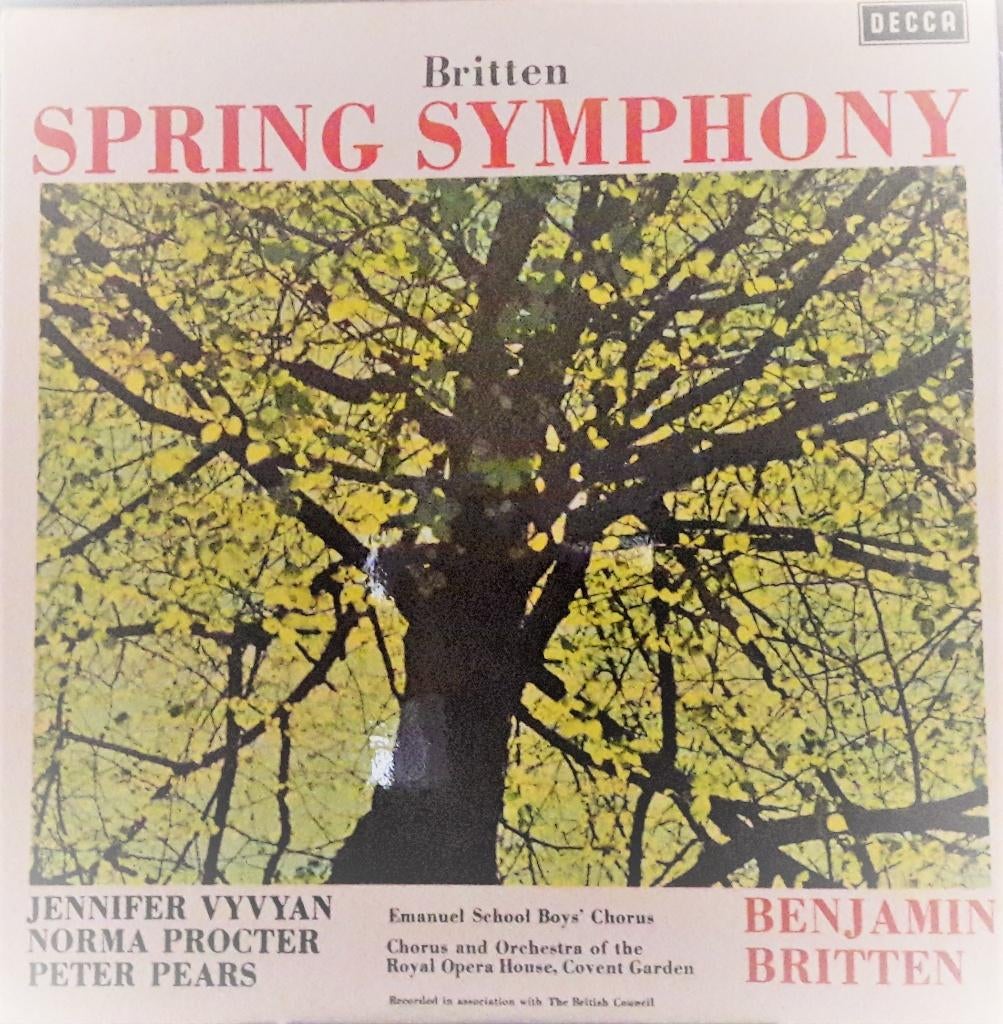 ELPEE - Britten - Spring Symphony, Modernisme tot heden, Ophalen of Verzenden, Zo goed als nieuw, 12 inch