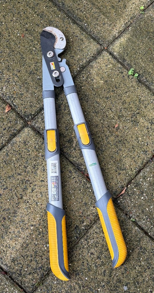 Verstelbare takkenschaar, Tuin en Terras, Ophalen of Verzenden, Gebruikt, 30 t/m 39 mm, Telescopisch