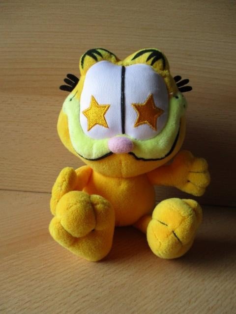 Garfield pluche  met sterretjesogen  22cm  Nickelodeon, Ophalen of Verzenden, Zo goed als nieuw