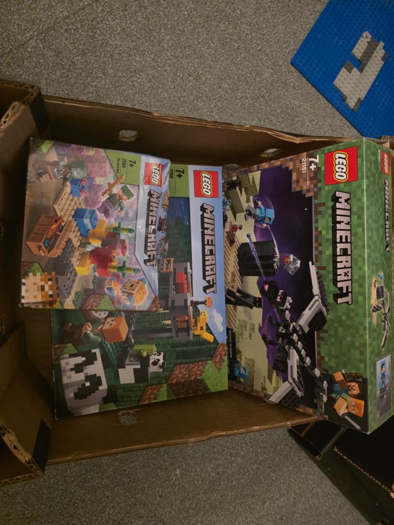 Lego Minecraft sets 21151 en 21158 en 21164, Ongeopend/sealed, Minecraft, Lego, Nieuw