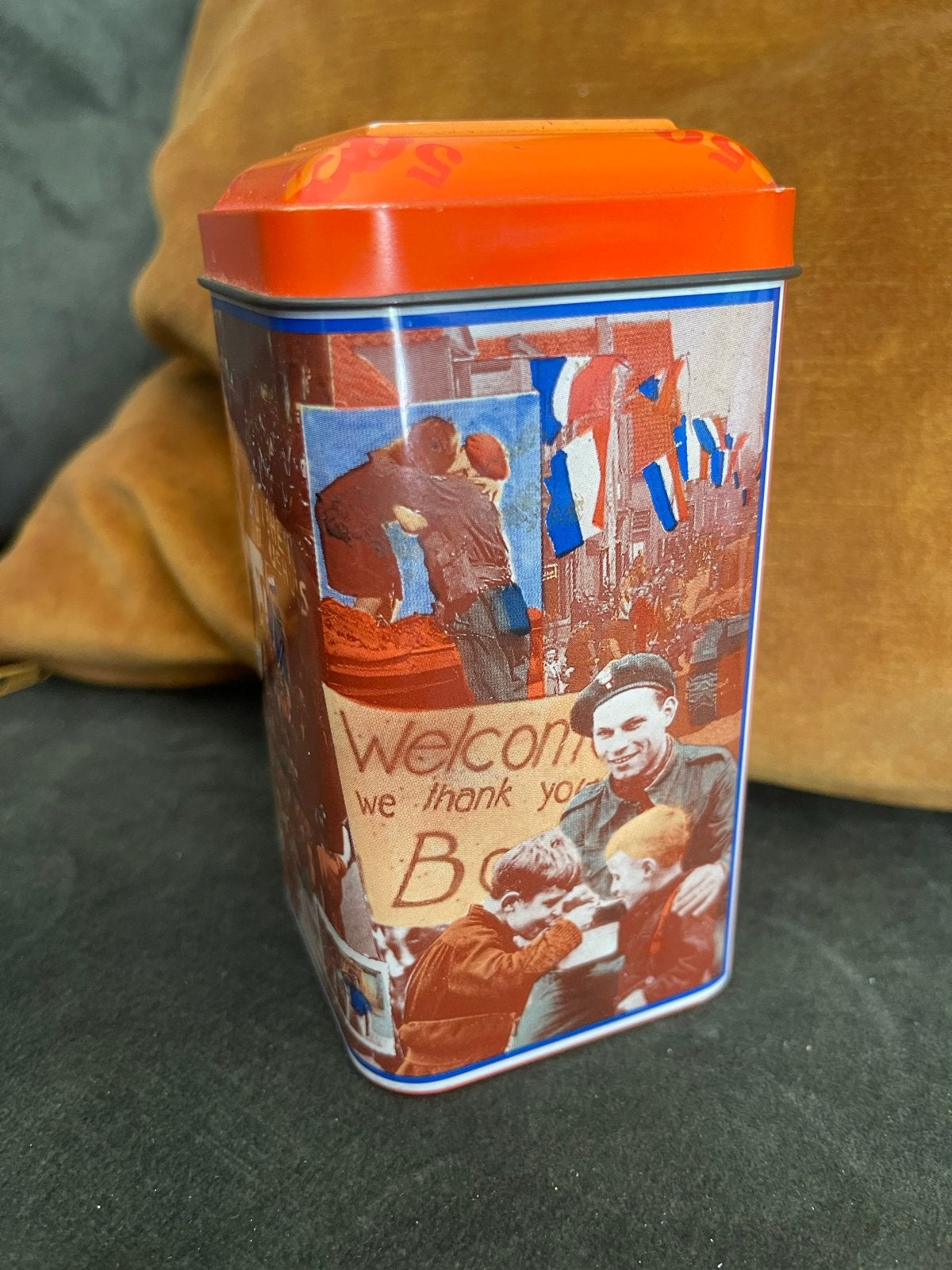 Vintage De Ruijter Oranje Hagel blik - Welkomstthema, Ophalen of Verzenden, Gebruikt, Overige, Overige merken