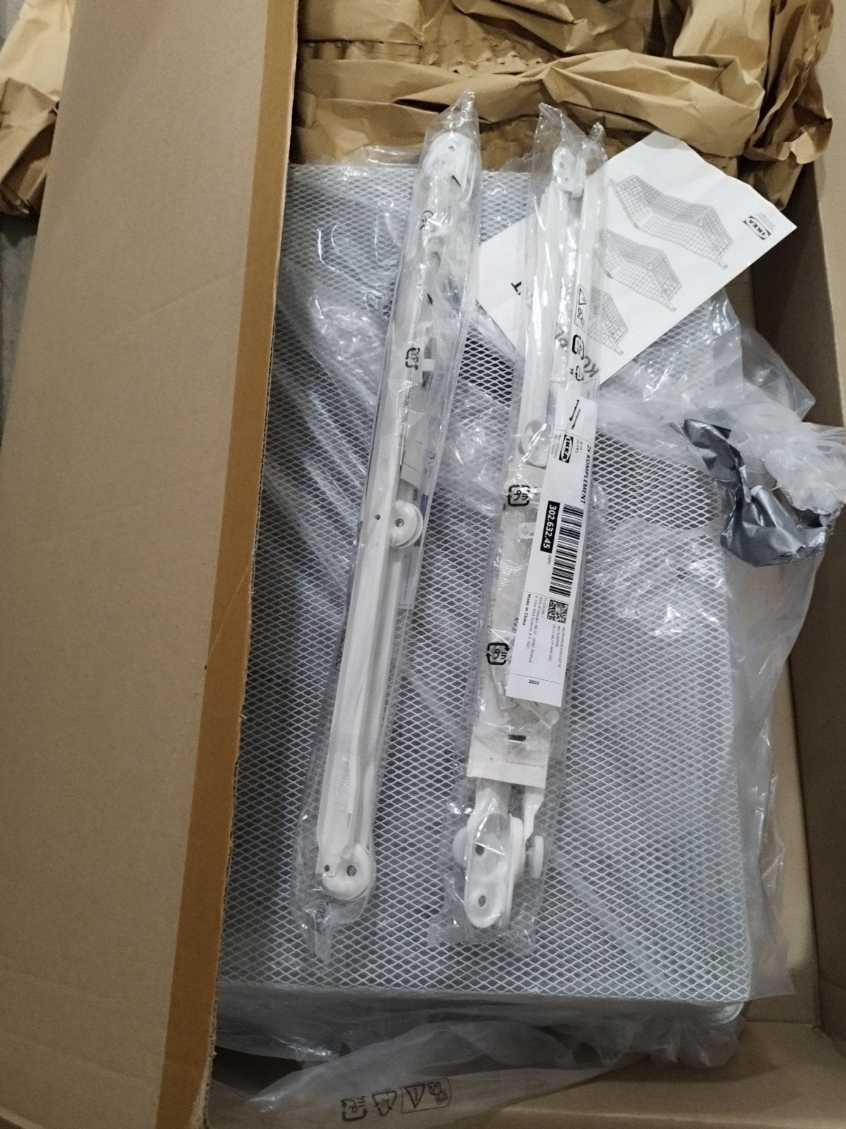IKEA Komplement Draadmanden (2 stuks) 75x58 cm, Zo goed als nieuw, Minder dan 100 cm, Metaal, Met lade(s)