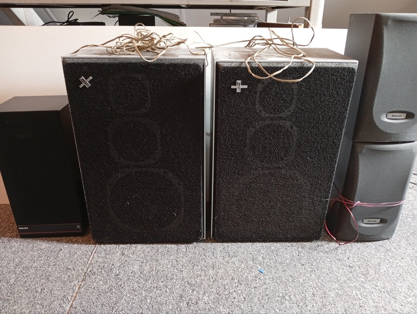 diverse boxen, Inclusief kabels, Ophalen, Gebruikt, Overige merken