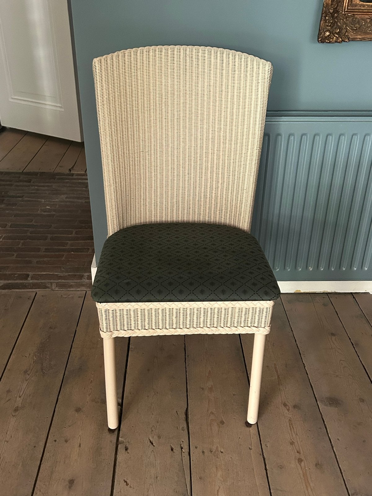8 Lloyd Loom eetkamerstoelen, Huis en Inrichting, Stoelen, Ophalen, Gebruikt, Overige kleuren, Riet of Rotan