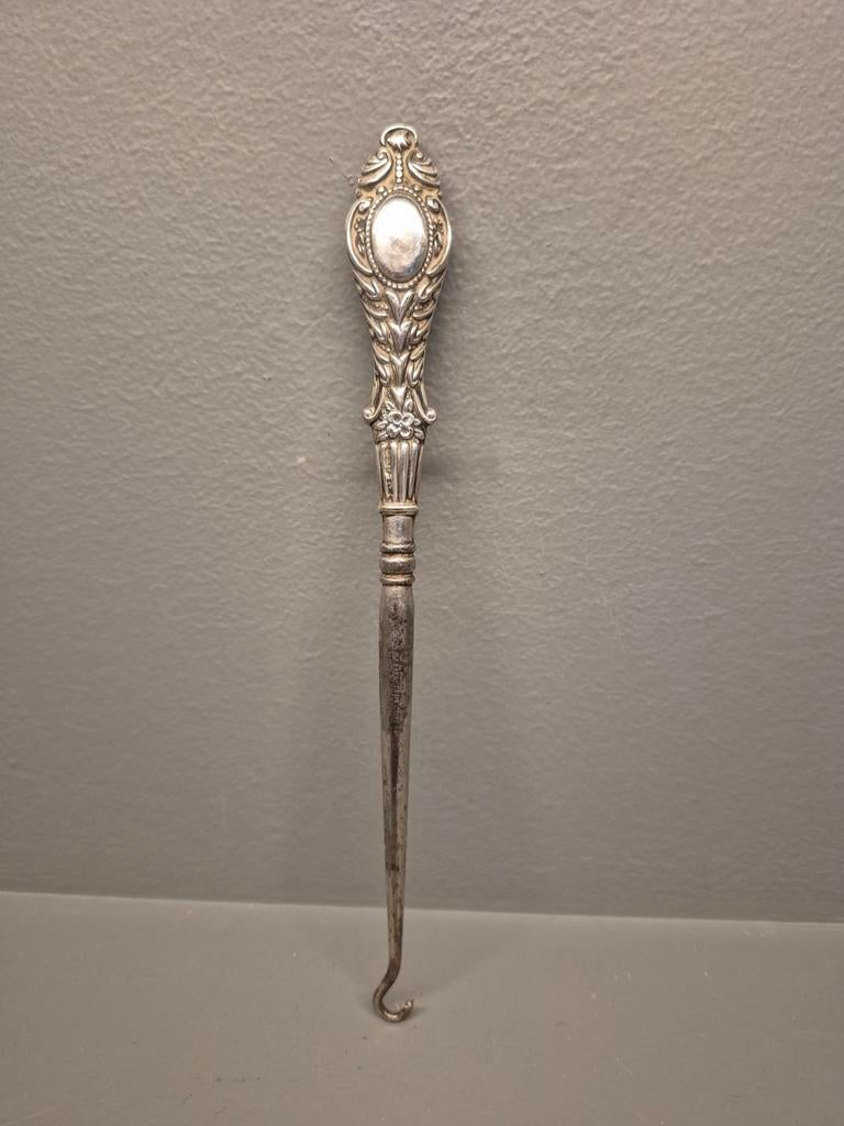 Antiek zilveren corset haak, Ophalen of Verzenden, Zilver