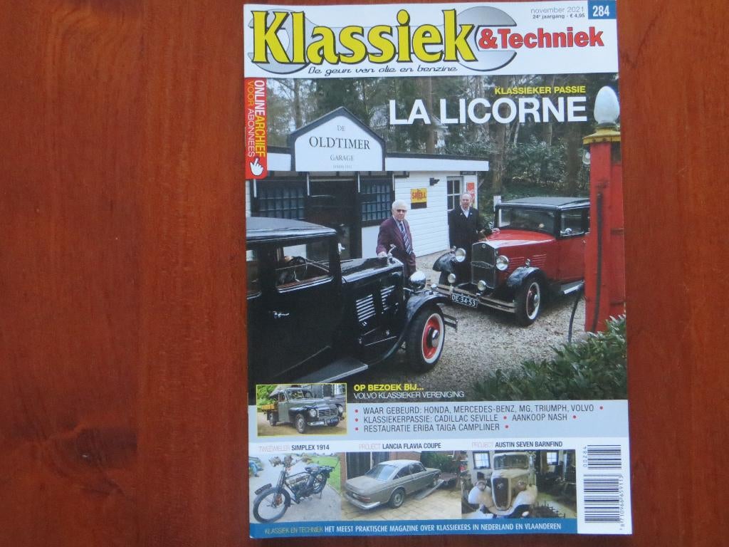Klassiek & Techniek 284 La Licorne, Simplex 1914, Volvo, Boeken, Ophalen of Verzenden, Nieuw, Volvo