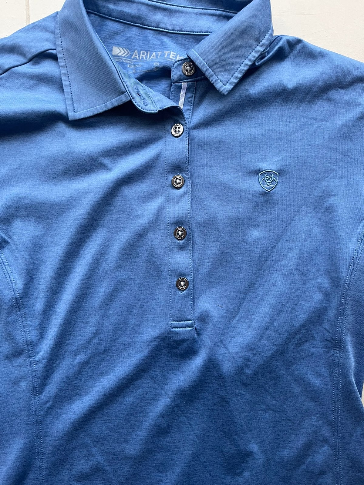 Ariat polo lichtblauw maat S, Dieren en Toebehoren, Ophalen of Verzenden, Zo goed als nieuw, Western, Dames