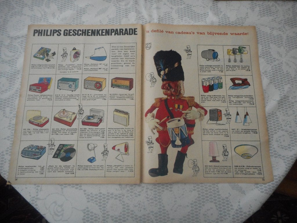 Adv. Philips. Geschenkenparade. 1961., Ophalen of Verzenden, Gebruikt, Overige typen