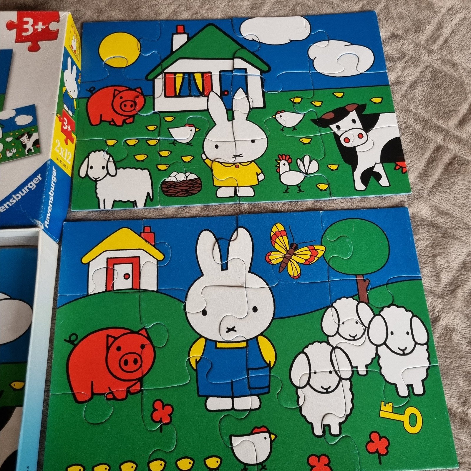 Ravensburger Nijntje Puzzel 2x12 stukjes 3+, Ophalen of Verzenden, 10 tot 50 stukjes, Gebruikt