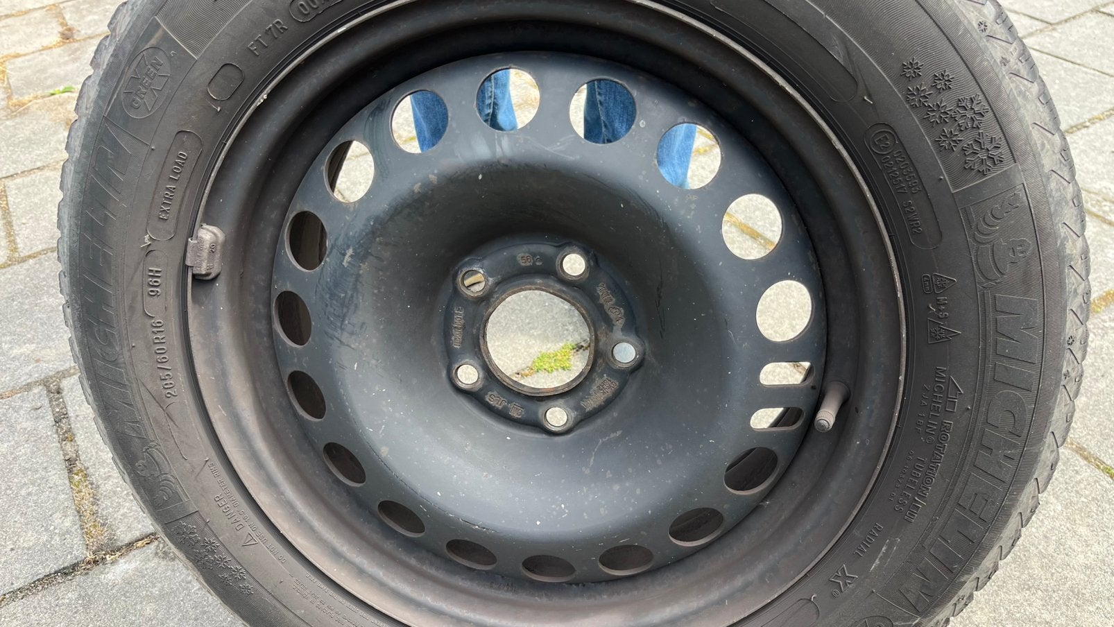 4 Michelin Alpin winterbanden op stalen velgen, Ophalen, Opel