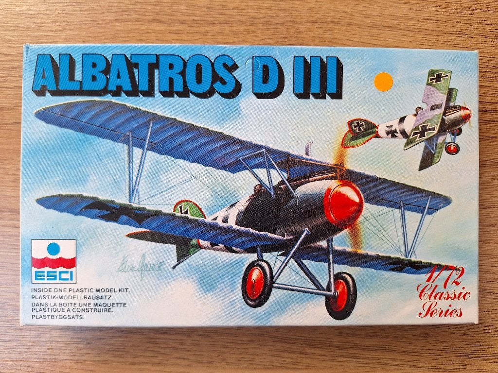 1:72 1/72 ESCI Albatros D III, Overige merken, 1:72 tot 1:144, Ophalen of Verzenden, Zo goed als nieuw
