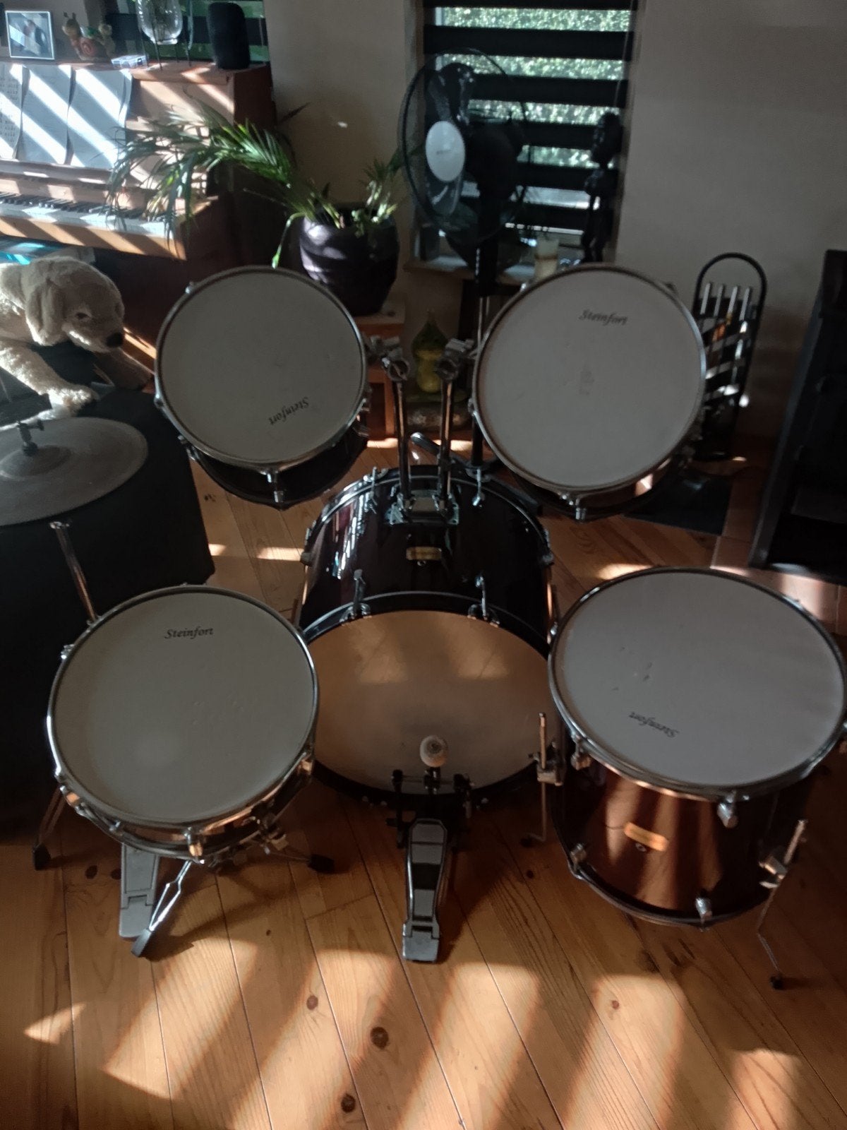 Steinfort drumstel 6 delig., Muziek en Instrumenten, Ophalen, Gebruikt, Overige merken